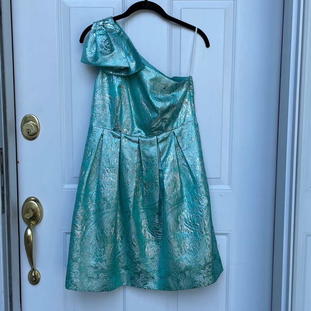 NWT Megan Masters turquoise dress